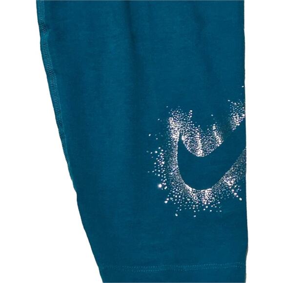 Nike Women Bright Spruce Stardust High-Waisted Leggings (DX6449-367) PLUS SZ 3X - Picture 6 of 9